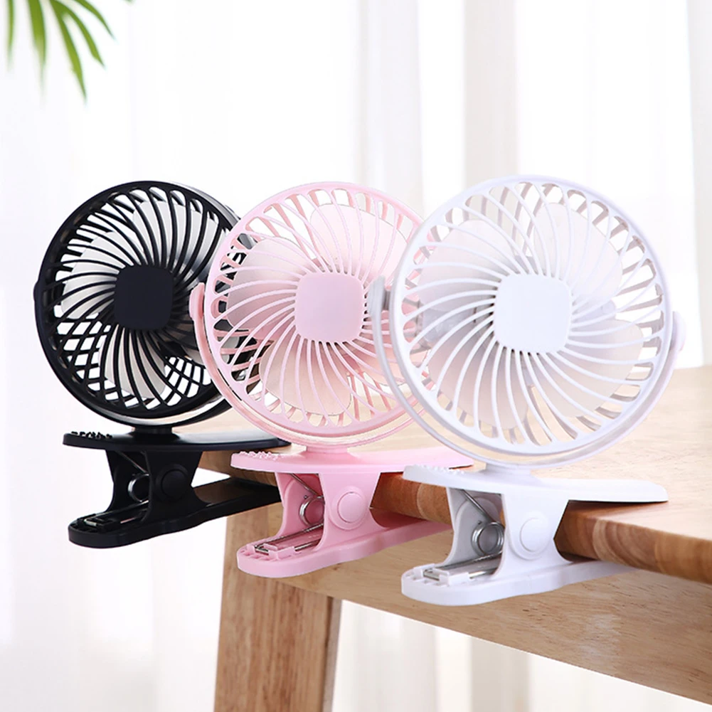 

Summer Mini Table Fan USB Chargeable Portable Clip On Fan 3 Speed Adjustable Strong Airflow Quiet For Outdoor Travel Office