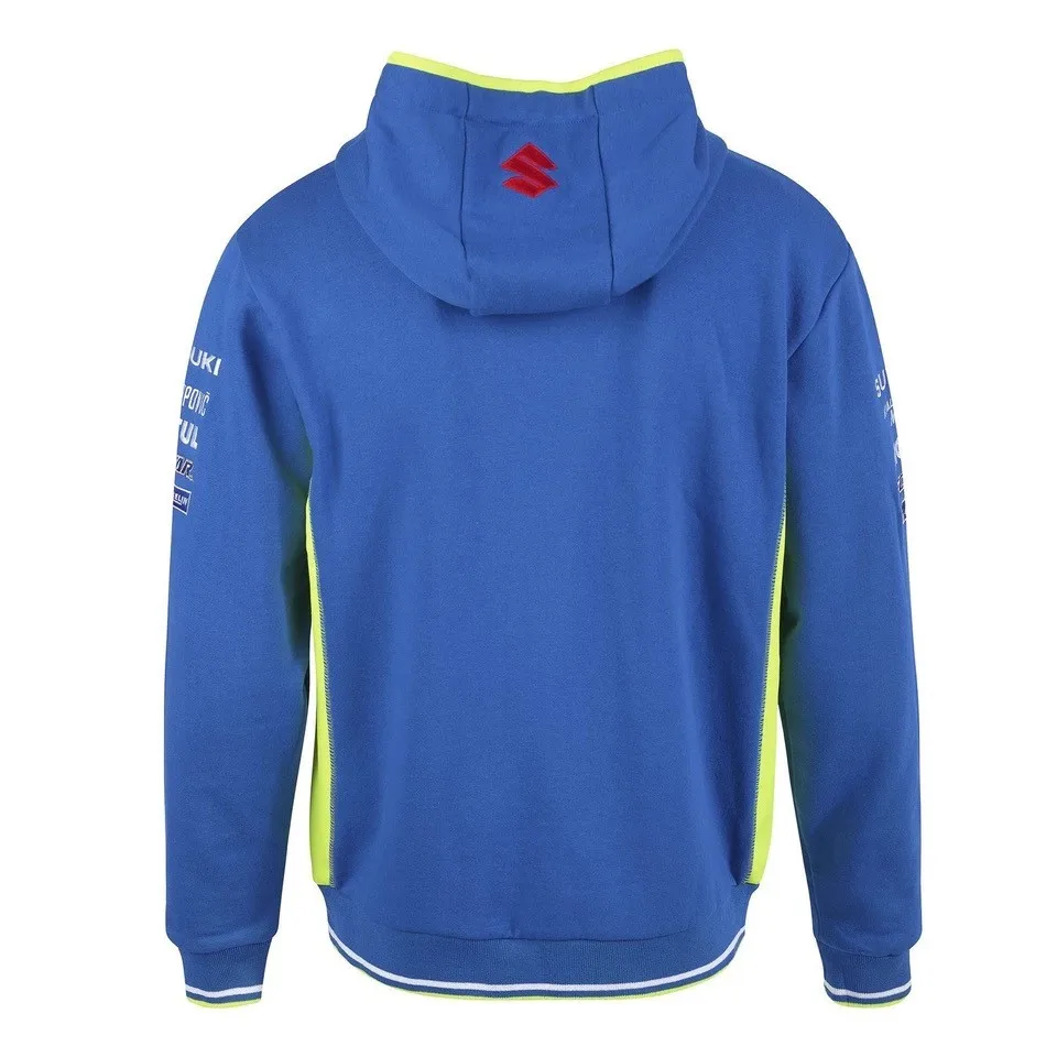 Толстовки для Suzuki гоночная команда мотоцикл Ecstar на молнии Толстовка Мотокросс