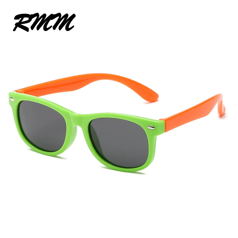 RMM Новые Детские поляризованные солнцезащитные очки TR90 для мальчиков и девочек силиконовые защитные