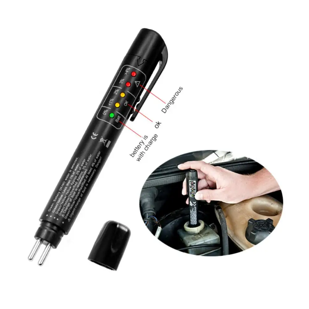 Universal Car Brake Fluid Oil Liquid Tester 5 LED Auto Testing Tool Check Pen Digital Vehicle | Автомобили и мотоциклы