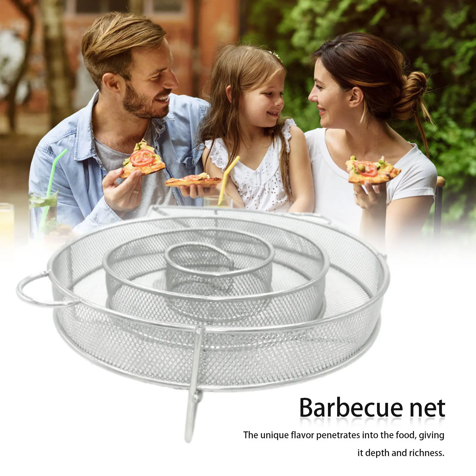 

Round Stainless Steel Barbecue Gadgets Skewers BBQ Needle Stick Durable Multifunctional Utensil For Outdoor Camping Picnic Tools