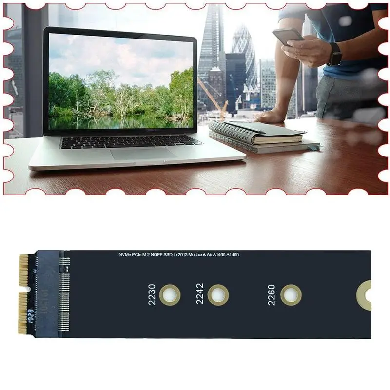 

M.2 NVME SSD Convert Adapter Card For MacBook Air A1466 2013-2017 Pro SSD A1398 Retina A1502 Upgraded NVME/AHCI Kit For A14 J4M3