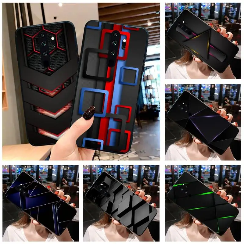 

Dabieshu Black Light Dark Figures Black Cell Phone Case for Redmi Note 9 8 8T 8A 7 6 6A Go Pro Max Redmi 9 K20