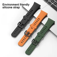 pure color watch strap breathable sweat proof with buckle sports strap screwdriver for huawei honor band 6
