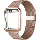 Чехол и ремешок для Apple Watch se band 44 мм 40 мм 42 мм 38 мм, металлический браслет из нержавеющей стали, ремешок для наручных часов iWatch series 6 5 4 3