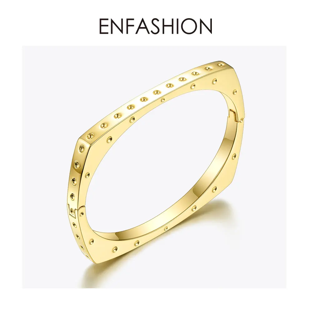 Модный браслет ENFASHION с несколькими ямами, нарукавная повязка золотого цвета, браслеты-манжеты с отверстиями, браслеты для женщин, аксессуары, модное ювелирное изделие, подарки B192023