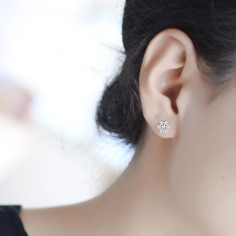 Женские серьги гвоздики из серебра 925 пробы|Серьги-гвоздики| |