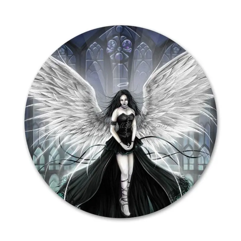 58 мм готический череп сказочные значки металлические для фотографий | Дом и сад