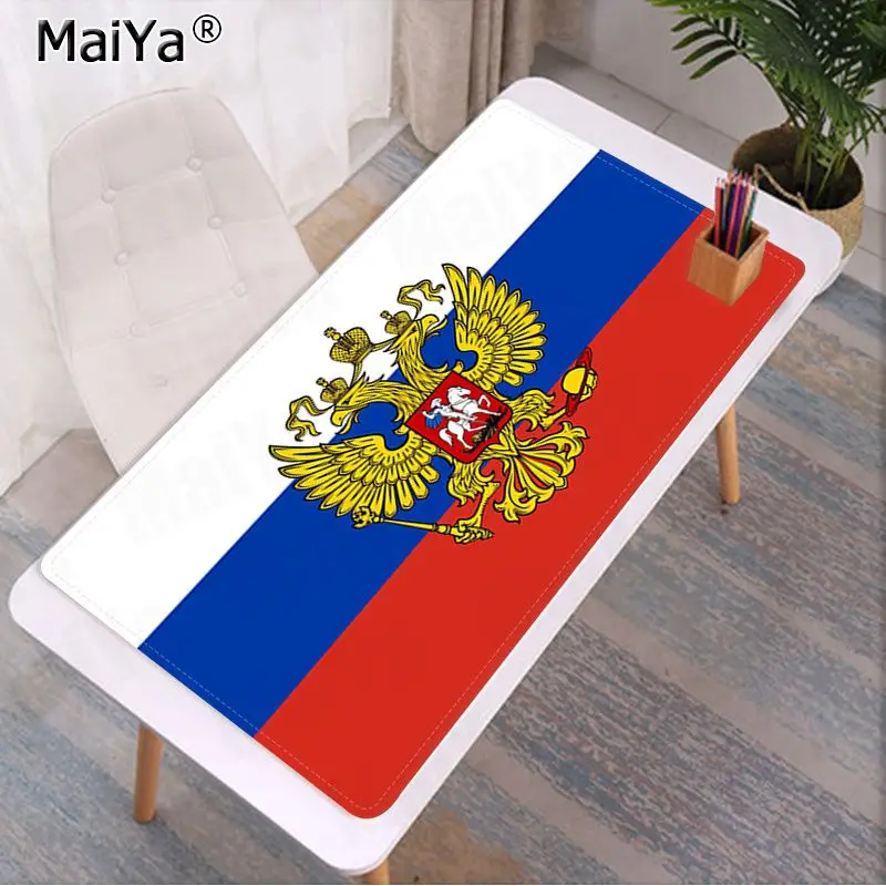 Резиновый прочный Настольный коврик для мыши Maiya с российским флагом версия