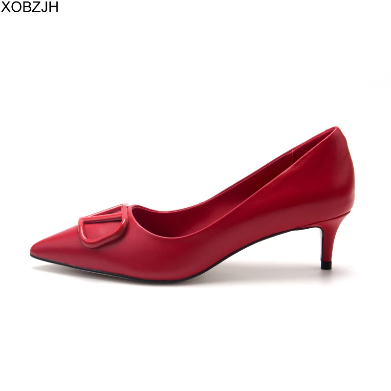 Итальянская дизайнерская обувь на низком каблуке для офиса женские туфли