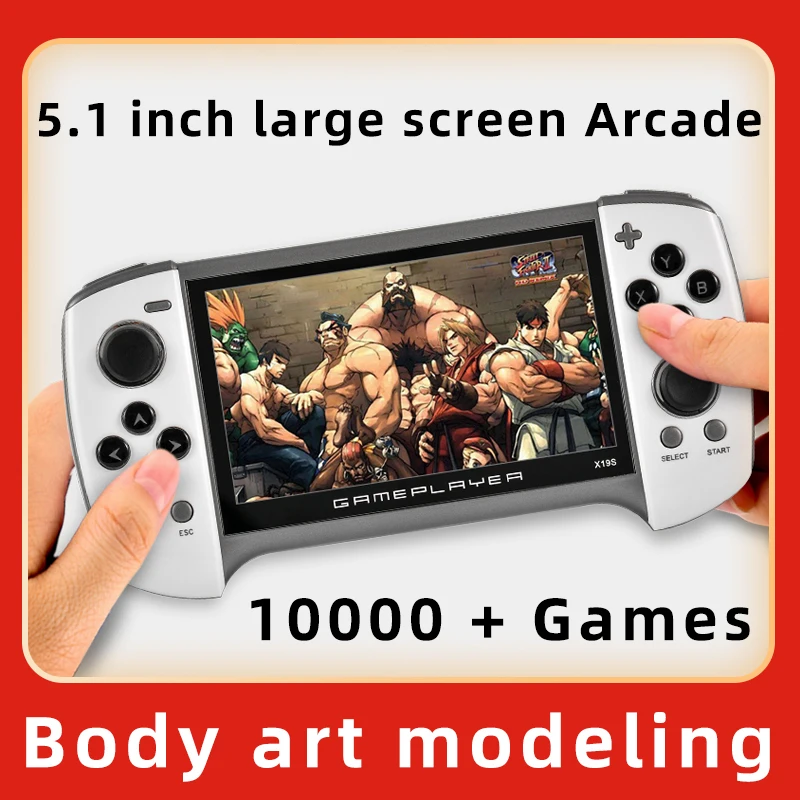 

New Game Video Games Handheld Game Console for PSP Retro Dual Rocker Joystick 5.1 inch Screen TV Game Player for SFC/GBA/NES/Bin