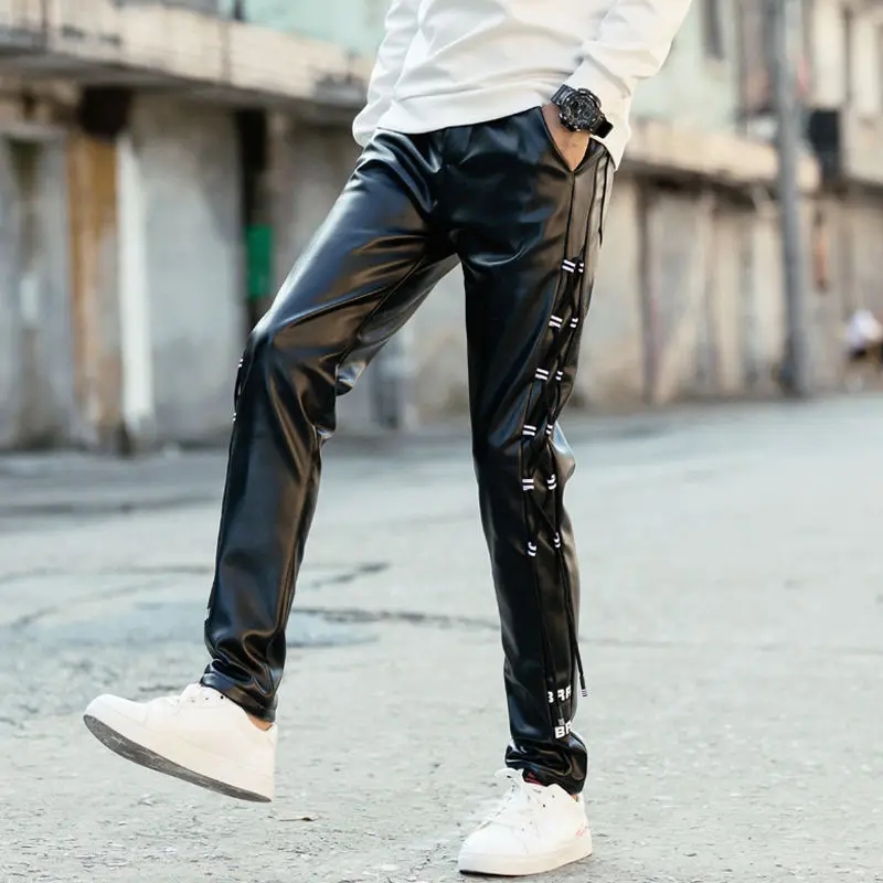 Новое поступление мужские корейские готические костюмы Idopy в стиле панк штаны из