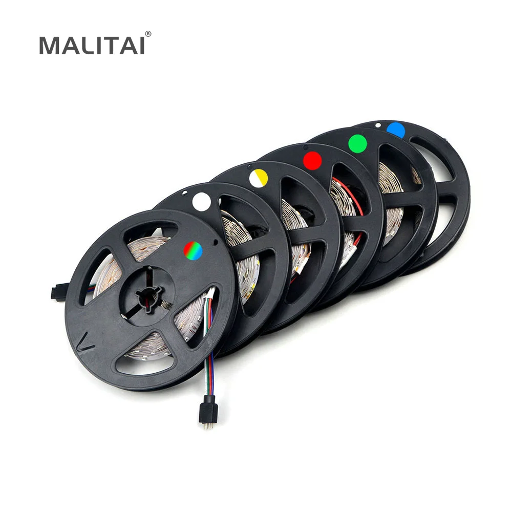 RGB Светодиодная лента RGB SMD 2835 гибкая лента светодиод лента RGB 5 м Диодная лента DC 12 В водонепроницаемый декор 60 Светодиодный s/M