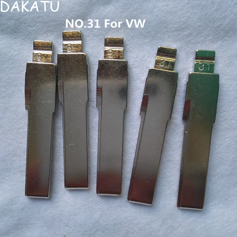 Автомобильный флип DAKATU № 31 полотно дистанционного ключа для VW Passat Bora AUDI A6 Skoda