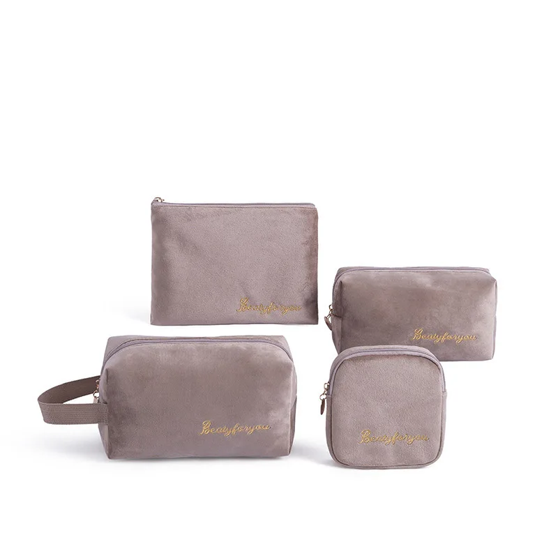 Фланелевая дорожная косметичка женские косметички туалетные принадлежности