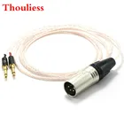Балансный монокристаллический медный кабель Thouliess HIFI 4pin XLR для наушников Meze 99 ClassicsFocal Elear