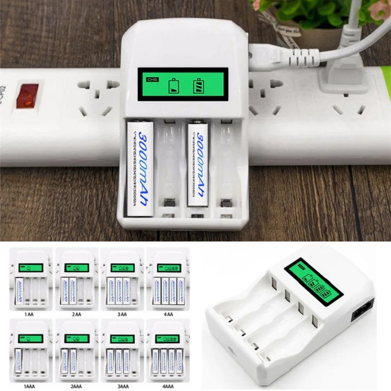 Зарядное устройство для дома и зарядное с 4 слотами № 5 7 ЖК дисплеем|Зарядные