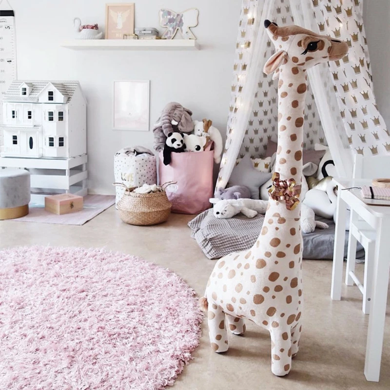 

Real Life Giraffe Plush Toys Soft Stuffed Animal Dolls Kids Children Baby Birthday Gift Room Decor
