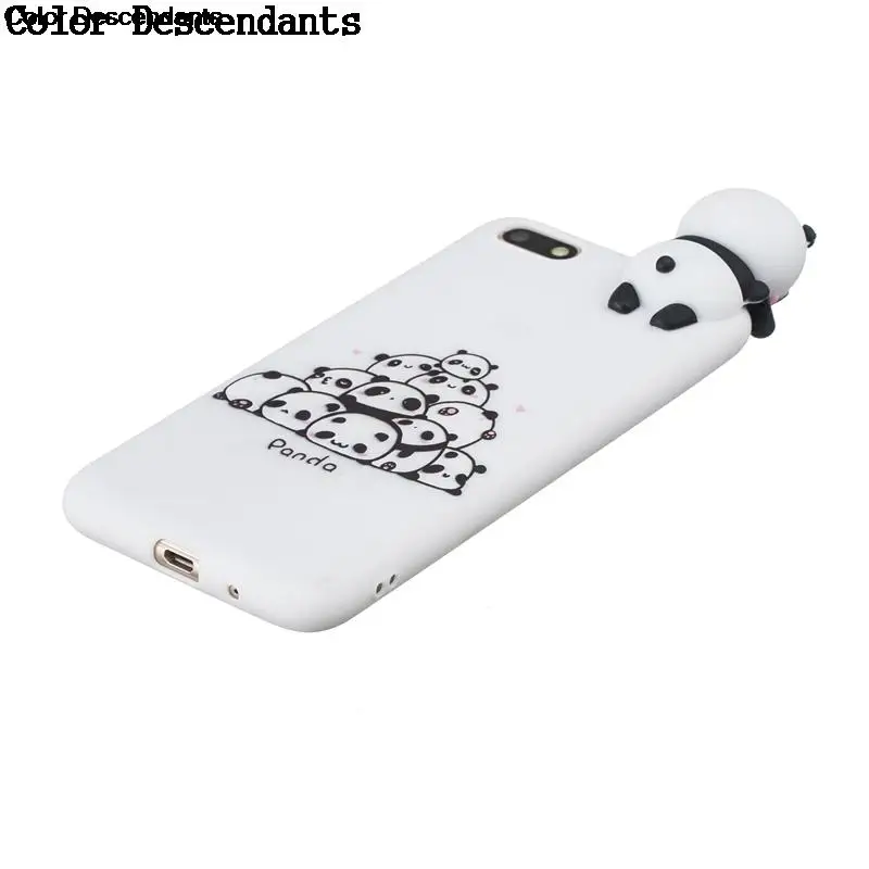 Чехол Y3 Y5 Y6 для Etui Huawei Y7 Prime 2018 Симпатичный 3D чехол с пандой единорогом собакой