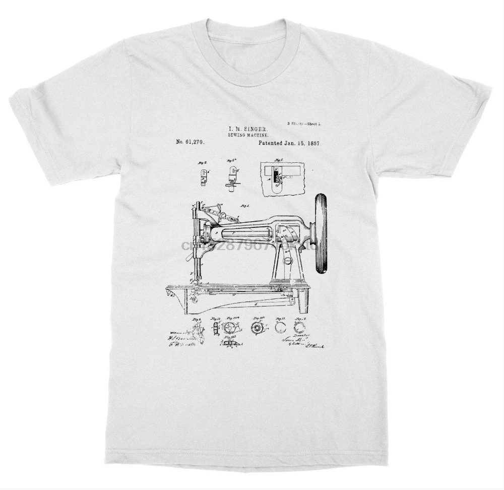 Горячая Распродажа Мужская футболка модная швейная машина запатентованная с