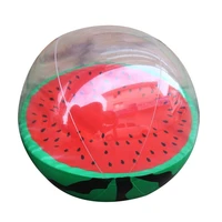 creative inflatable balls cute simulation watermelon rubber ball summer beach party supplies beach pool toys beach ball for kids