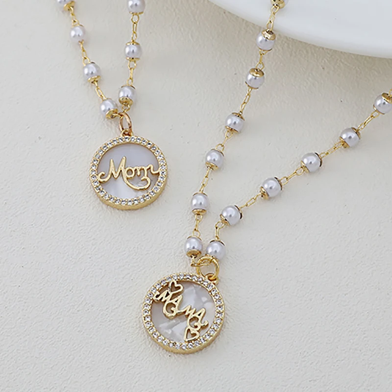 Ожерелье-чокер с имитацией жемчуга женское Очаровательное ожерелье подвеской