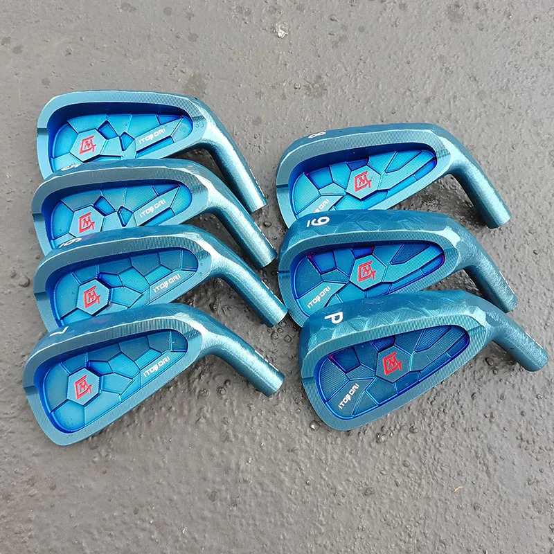 Golf irons Blue iron head  knife carved soft iron forged irons set 4-P# free shipping