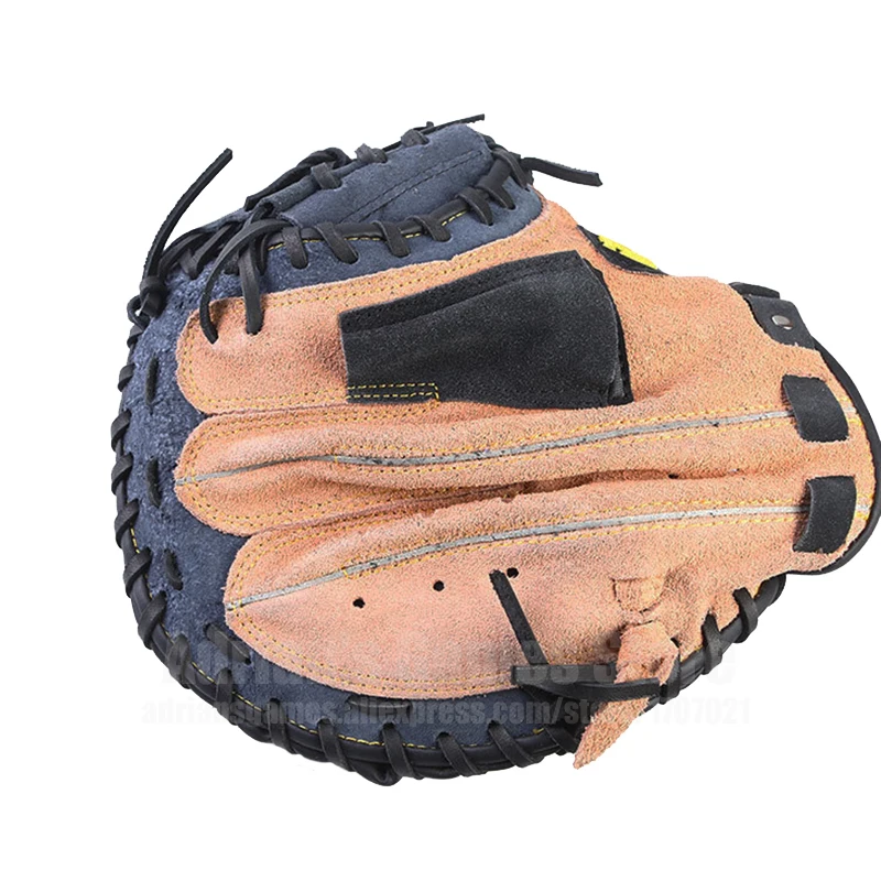 Замшевые Кожаные Infielder бейсбольные перчатки и 1 мяч бейсбольный набор варежки