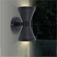 led wall lamps blackwhite color shell ip65 waterproof indoor outdoor lighting aluminum wall light with 3 years warranties