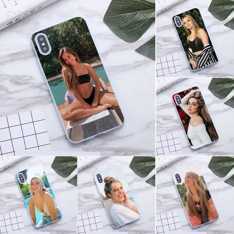 

Popular Internet Celebrities Addison Rae Candy purple Phone Case For iphone 12 11 Pro Max Mini XS 8 7 6 6S Plus X SE 2020 XR