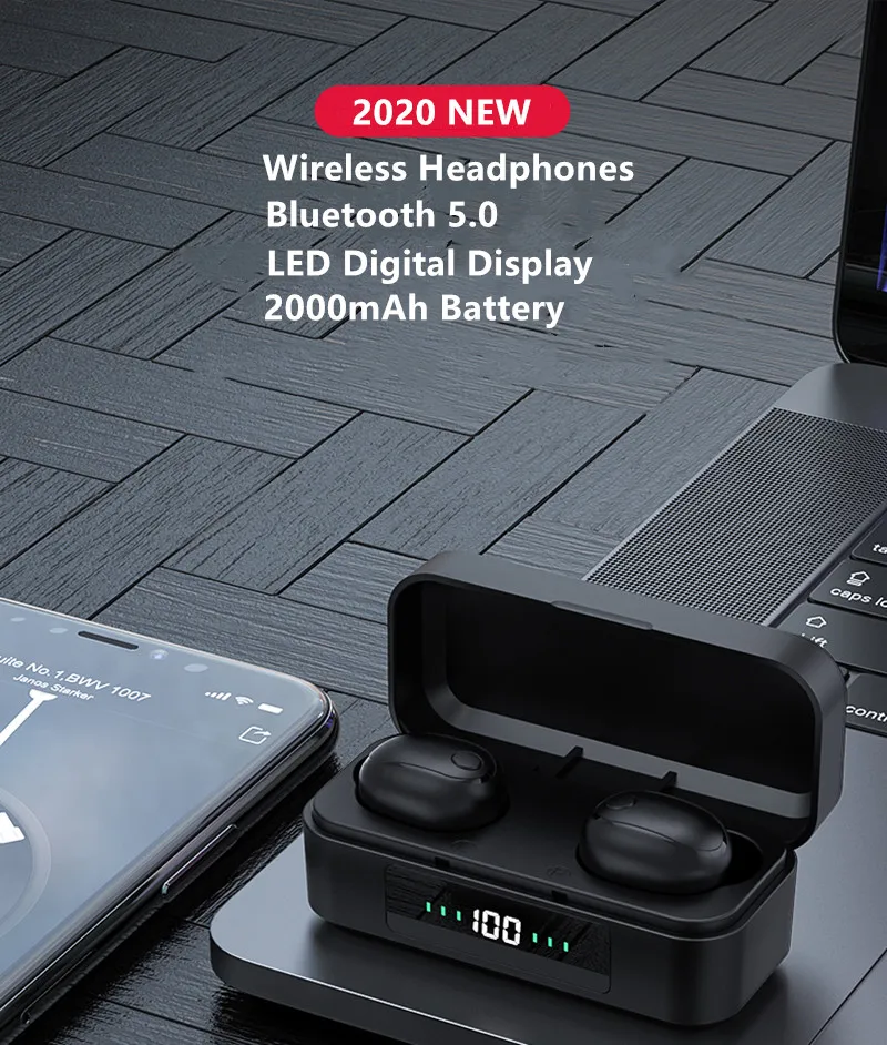 Новинка TWS Bluetooth наушники Беспроводные с микрофоном Наушники вкладыши Гарнитура