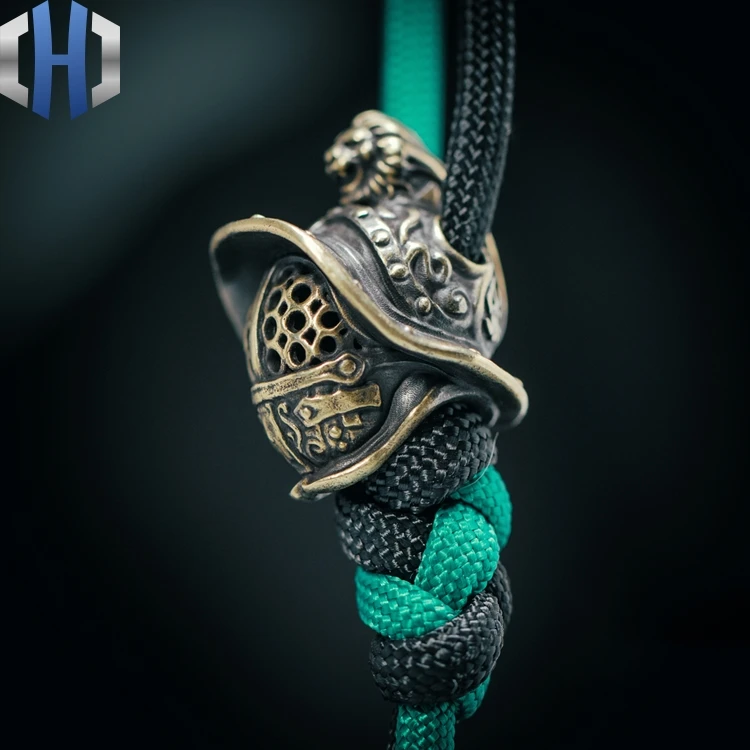 Оригинальный старинный самурайский нож для шлема бусы Открытый Зонт EDC веревка