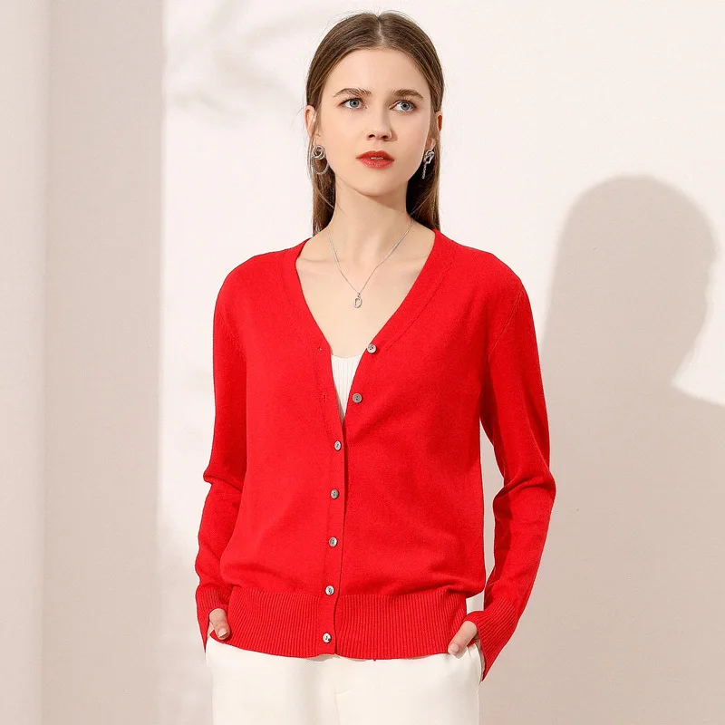 

Women's Plus Size Women Lady Casual Solid Deep V-neck Loose Long Sleeve Soft Knitting Open Stitch Sweater