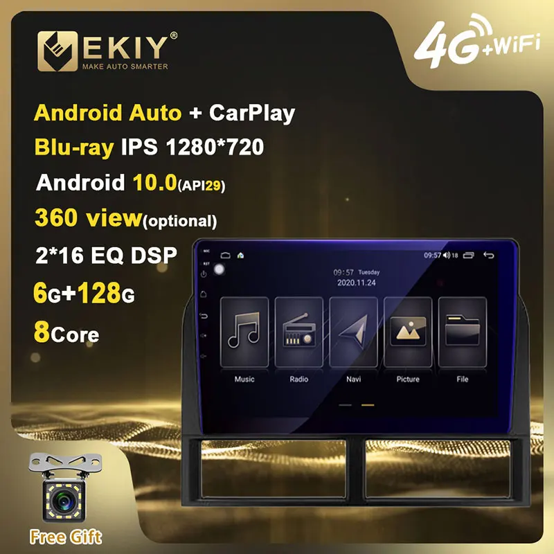 EKIY Blue ray Android 10 автомобильный радиоприемник 6G + 128G для Jeep Grand Cherokee 1998 2004