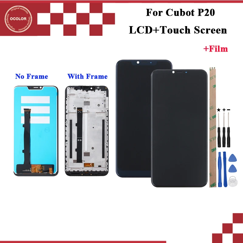 Цветной ЖК дисплей и сенсорный экран 6 18 дюйма для Cubot P20 + аксессуары телефона с