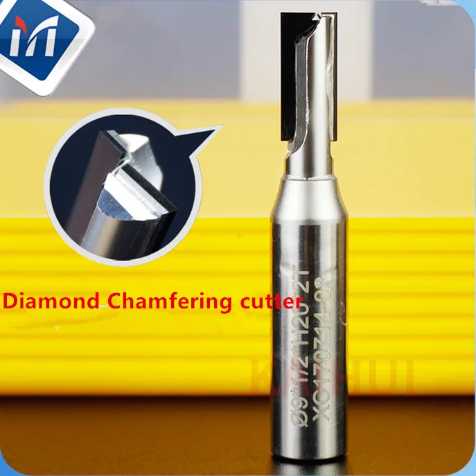 PCD diamond 8 мм Фрезерный резак по дереву для очистки нижней части фрезерного станка