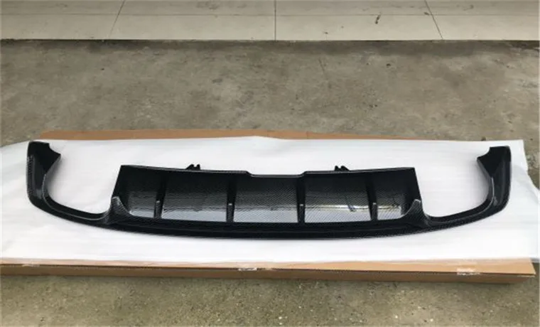 

ABS Paint Carbon fiber 4 Outlet ABS Rear Bumper Diffuser with Exhaust Tips For Audi A5 S5 Coupe 2/4-door 2017 2018 2019