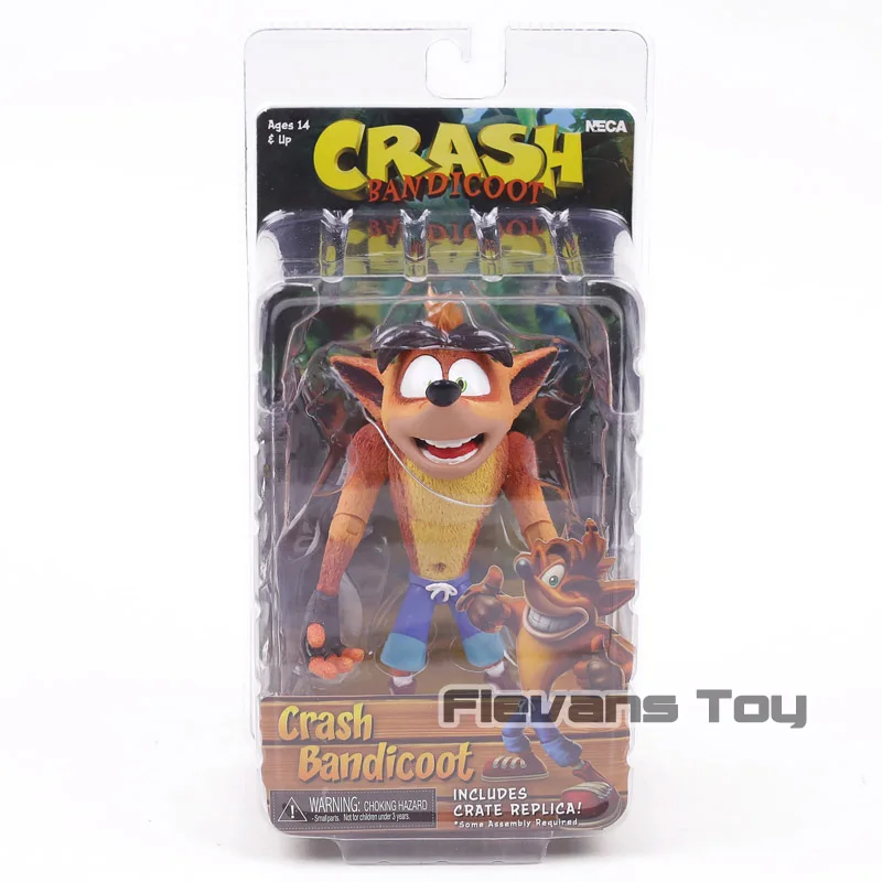 NECA крушение Bandicoot ПВХ экшн фигурка Коллекционная модель игрушки|Игровые фигурки