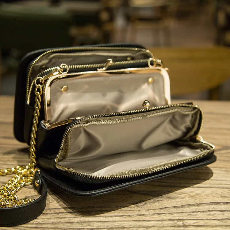 

2019 Spring New Fashion Women Shoulder Bag Chain Strap Flap Designer Handbags Clutch Bag Ladies Messenger Bags With Metal Buckle