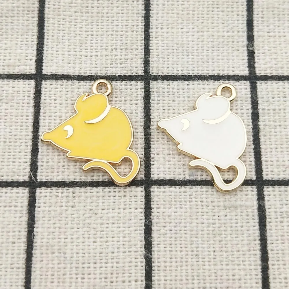 

10 шт., эмалевые аксессуары для ювелирных изделий, 17 х18 мм