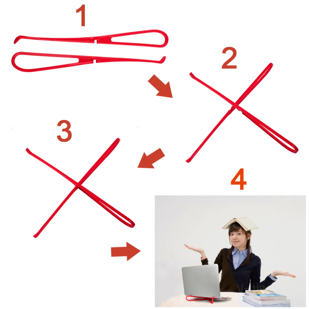 1 пара Портативная подставка для ноутбука складной держатель ноутбук Поддержка
