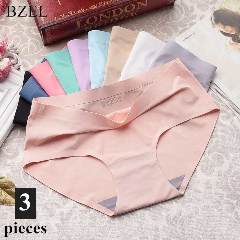 Трусы женские бесшовные дышащие с низкой талией элегантное нижнее белье |