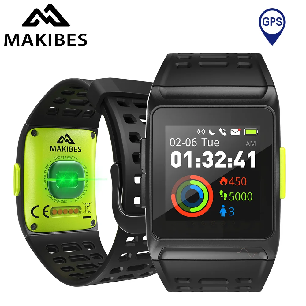 Makibes BR1 gps ЭКГ PPG умные часы Мужские Женские Bluetooth Strava Спорт фитнес трекер носимые