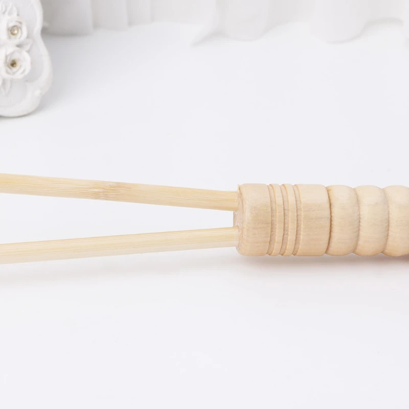 

Wooden Body Massage Hammer tool Dual Hemisphere Heads Massager U2JD