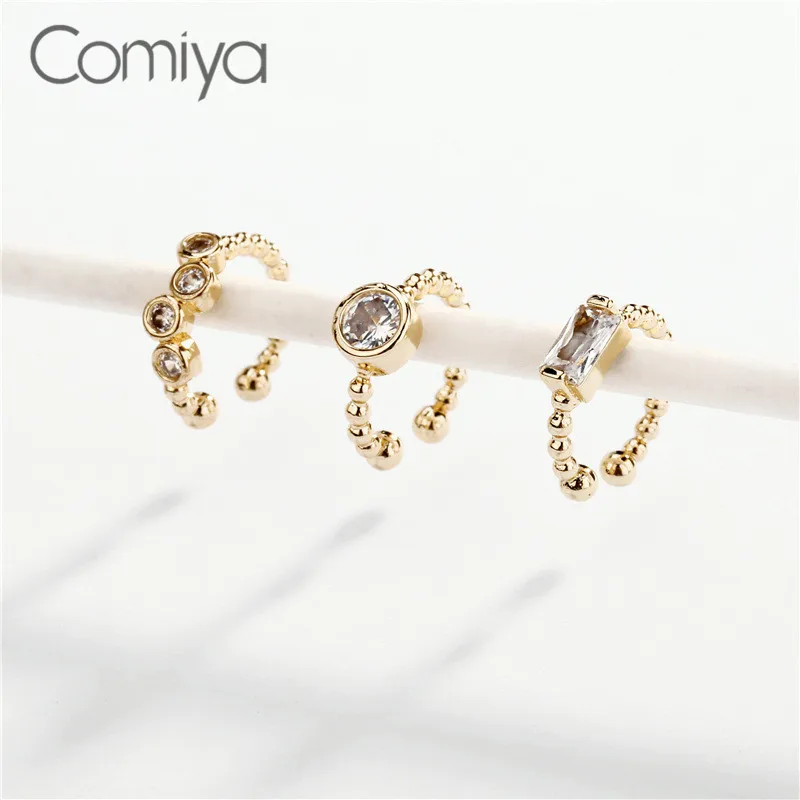 Comiya индийские Висячие серьги для женщин золотой цвет цинковый сплав кристалл