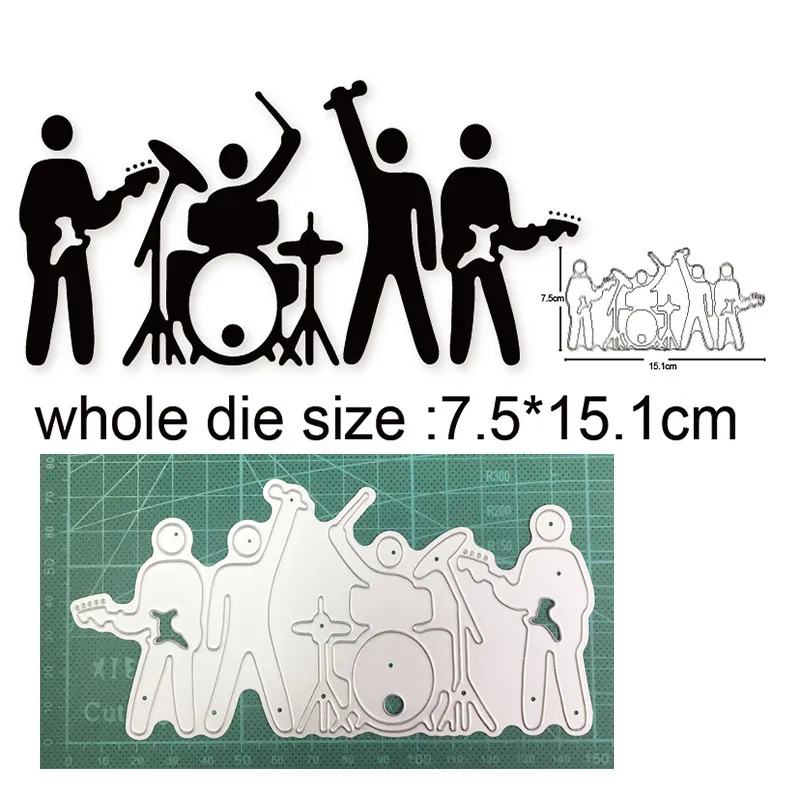 

metal cutting dies cut die mold Orchestra Band decoration Scrapbooking dies paper craft knife mould blade punch stencils dies