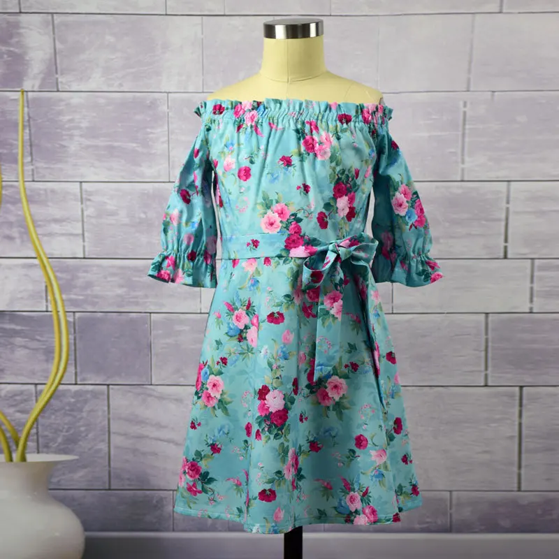 Одежда для мамы и дочки одежда с рукавом половинной длины изображением oдинaкoвaя