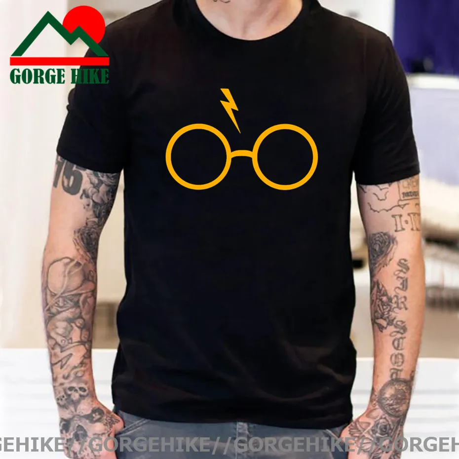 

Футболка мужская в стиле хип-хоп с принтом очков