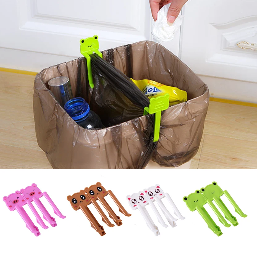 2 шт. пластиковые мешки для мусора Зажим Фиксирующий мешок Противоскользящий