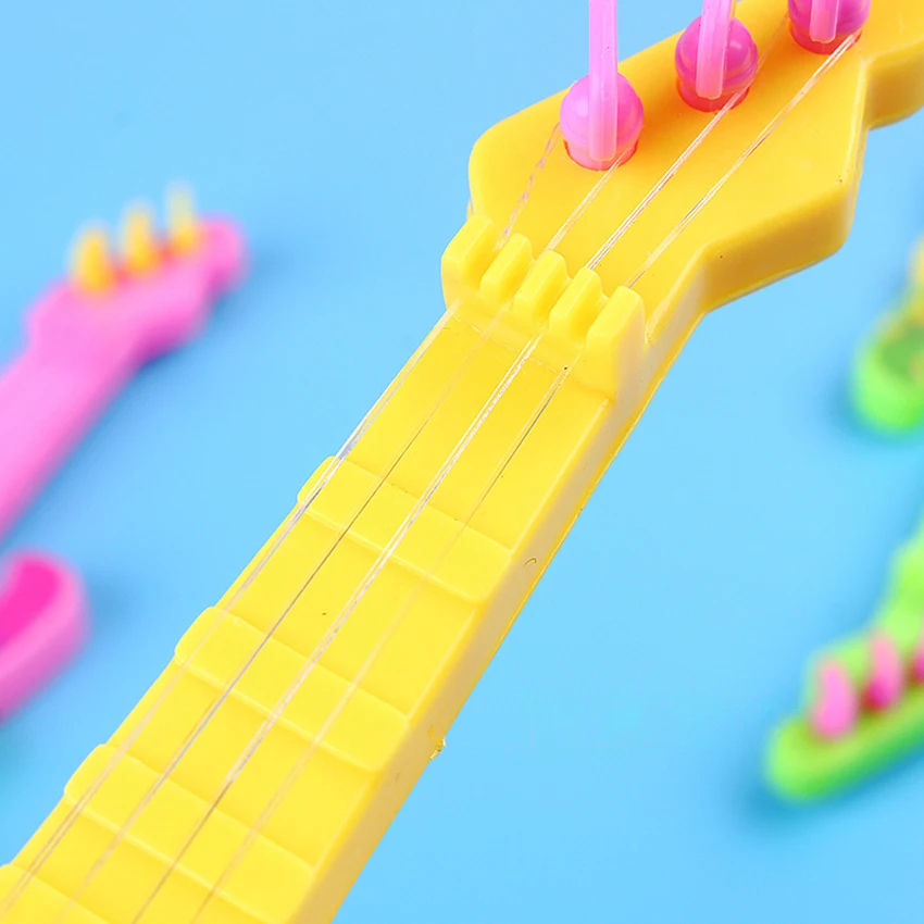 pädagogisches spielzeug mini musical instrument modell für kinder baby musik spielzeug interaktive frühen lernen aids kind gitarre m
